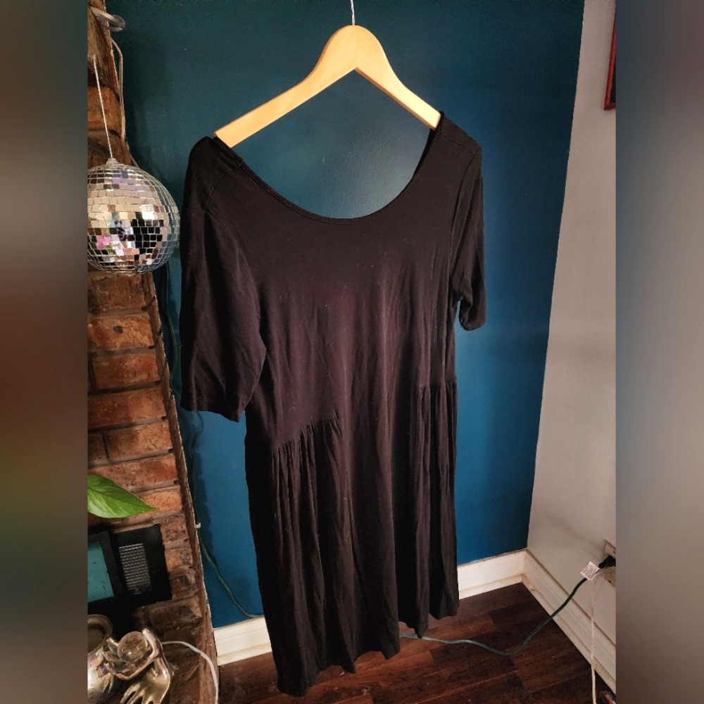 Black ASOS maternity dress